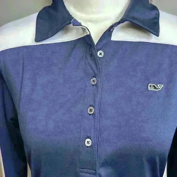 Vineyard Vines Long Sleeve Shep Polo Women’s Moisture Wicking Size XS Excellent! - Picture 5 of 10